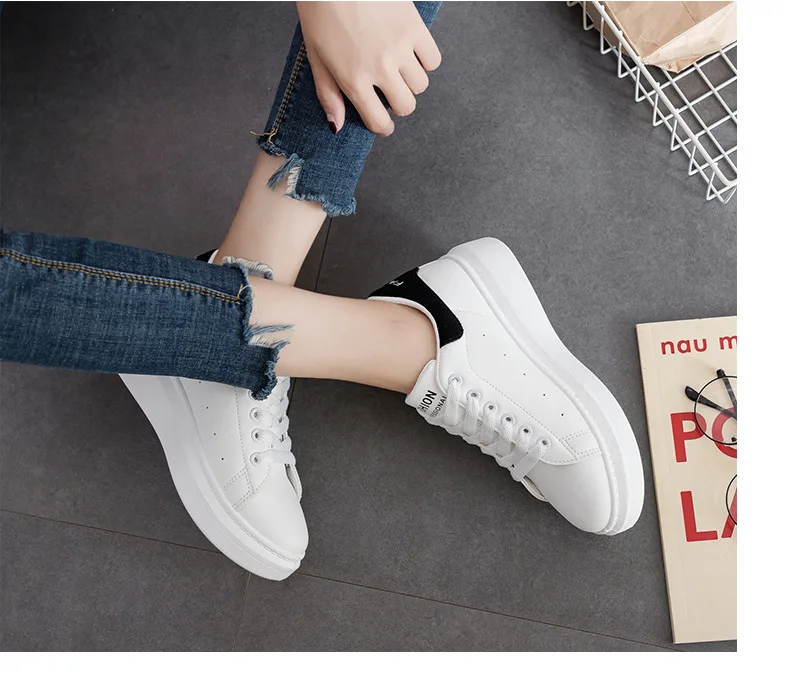 Mlcriyg/; женская обувь из натуральной кожи для девушек и девушек; белые туфли на плоской подошве со шнуровкой; мягкая обувь для скейтбординга в Корейском стиле; Размеры 35-40