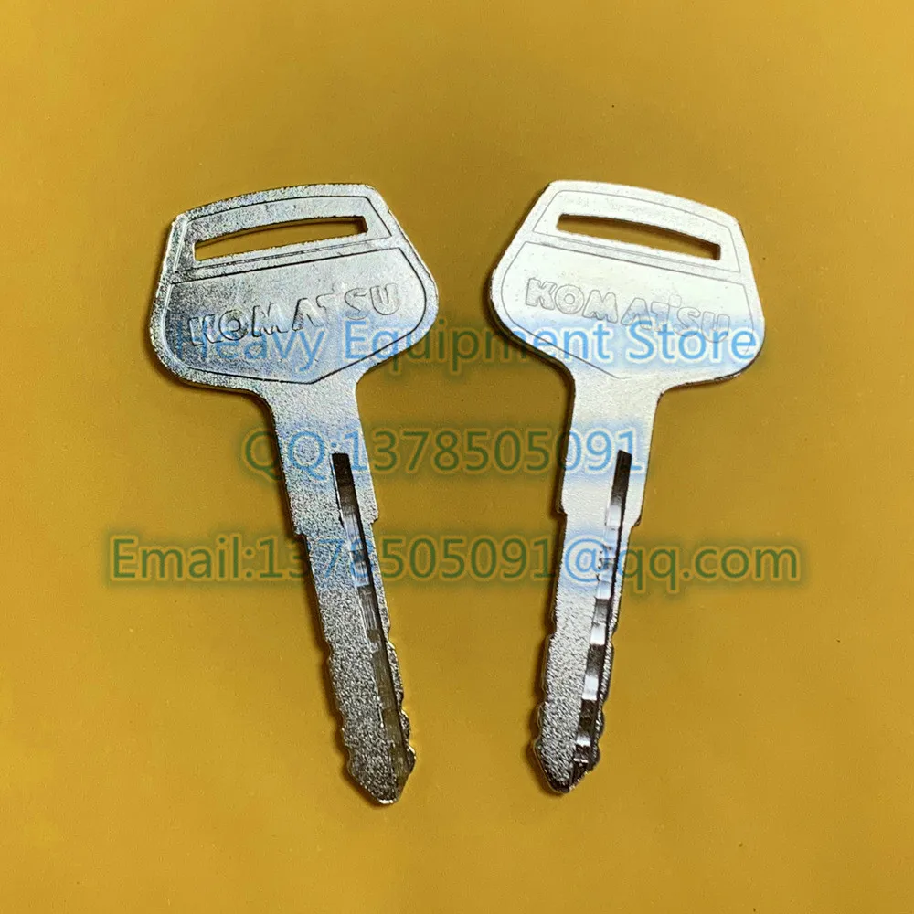 

2 PCS PC-7 Key For Komatsu Heavy Equipment Construction Dozer Excavator PC200-7 PC330-7 PC350-7 FOR Komatsu - 7 MACHINE Only