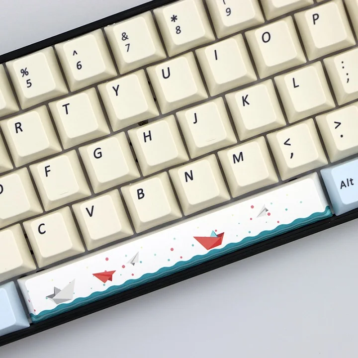 PBT пять Сторон краситель-подложенный пробел 6.25U Вишневый профиль keycap для DIY механическая клавиатура - Цвет: KIT 10