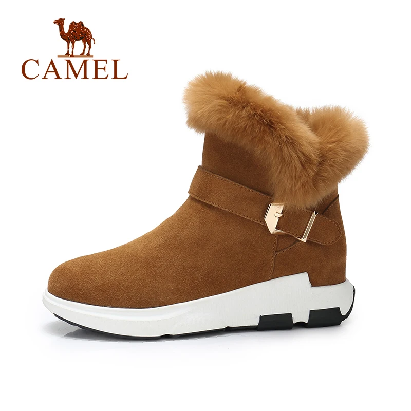 

CAMEL Women Snow Boots 2018 Winter New Casual Warm Boots Short Shoes Women Boots Keep Warm Snow Short Shoe For Ladies
