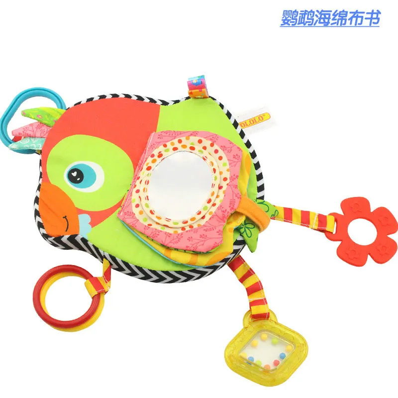 0-3T baby cartoon animal Cloth Books Gutta BB mirror toy for newborn 0-3T baby cartoon animal Cloth Books Gutta BB mirror toy for newborn