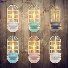 Lámpara De Pared vintage nórdica, lámpara De Pared Industrial Americano De hierro, lámparas De Pared, lámparas De Pared, luz De escalera led, lámpara led