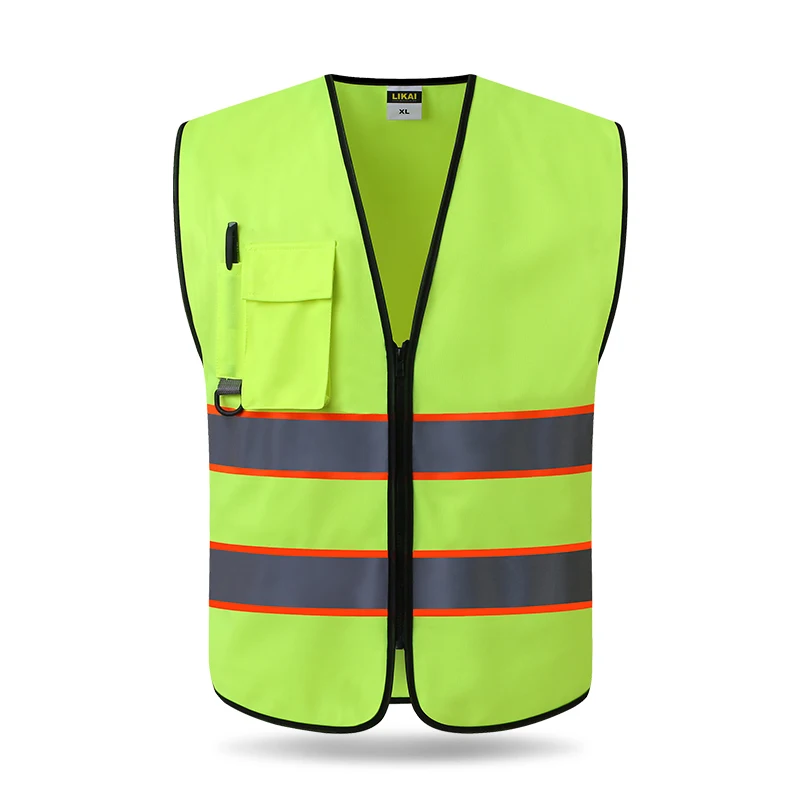 Vest Hi Vis Motorcycle Mortorbike Scooter Gilet High Visibility Waistcoat M