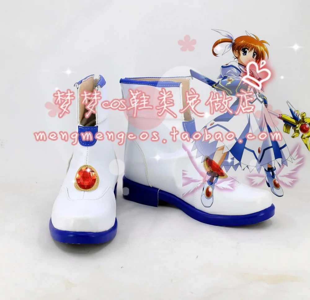 Magical Girl Lyrical Nanoha Takamachi Обувь для костюмированной вечеринки Ботинки на заказ 3514 |