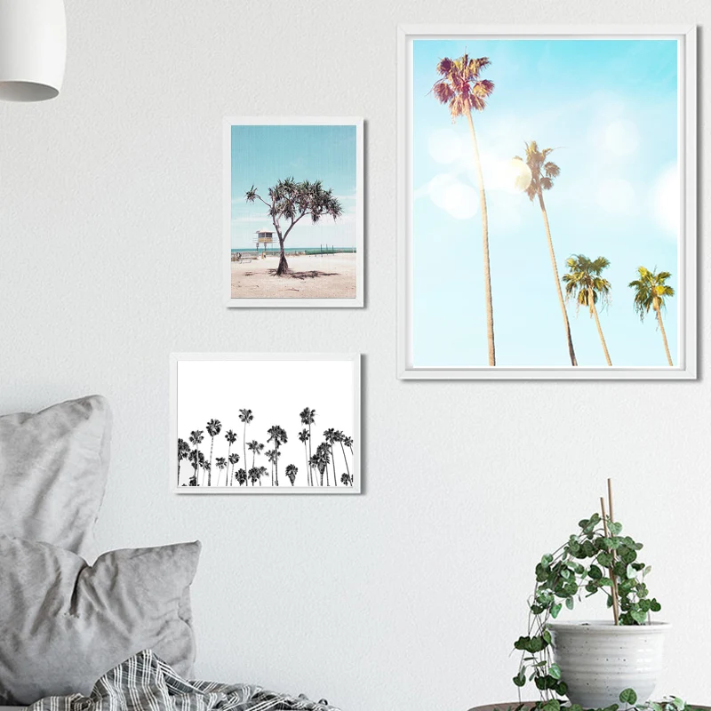 

Nordic View Coconut Beach Poster Canvas Painting Drawing Painting Modern Wall Picture For Bedroom Living Room Decor Painting