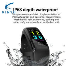 Умный Браслет IP68 при погружении на глубину крови Давление мониторинг кислорода в крови Цвет экран Смарт-браслет pk mi band3