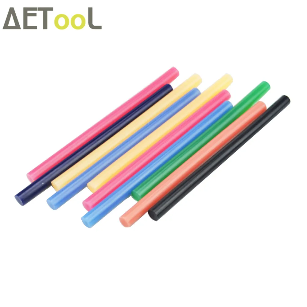 

AETool 10Pcs Colorful 11x180MM DIY Hot Melt Glue Stick 11mm For Electric Glue Gun Craft Hand Repair Accessories Adhesive Sticks