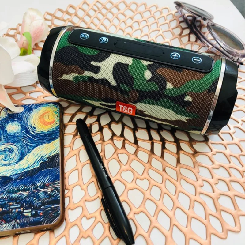 

10W hifi Wireless Bluetooth speaker FM Radio column waterproof portable boombox tf usb aux mp3 player Music Sound box subwoofer