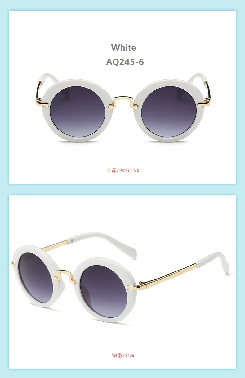 Модная детская круглая цветная Конфета для мальчиков и девочек, легкие удобные солнечные очки, брендовые Дизайнерские летние детские очки, UV400-Proof