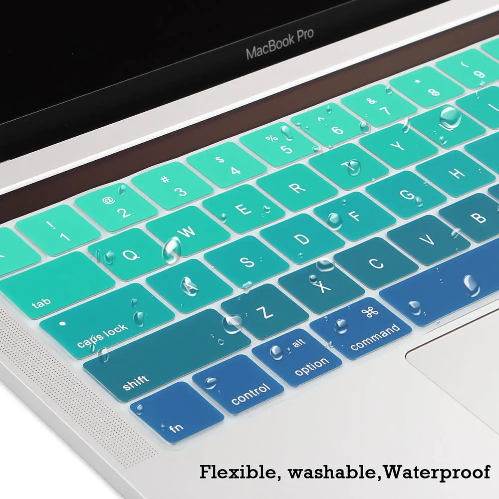 Кожа клавиатуры для Macbook Pro 13,3 15,4 Touch Bar A2159 A1989 A1990 Тонкая Защитная крышка для клавиатуры