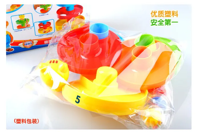 Najtaniej Zabawki dla dzieci wieża Ramp Billowed piłka z dzwonkiem zestaw zabawek dla niemowląt rozwojowe zabawki edukacyjne