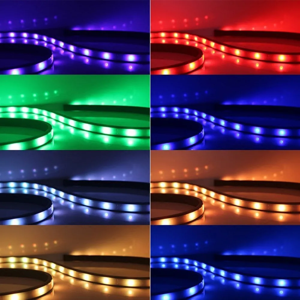 

7 Colors 4-in-1 RGB LED Light Strip Car-styling Music Control Automobile Chassis Lights Car Interior Exterior Decoration Lamp
