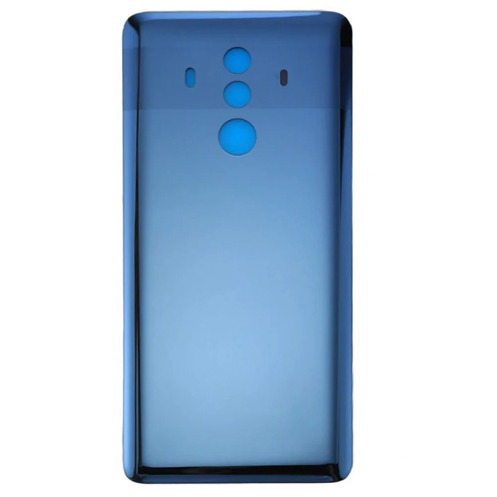 Для huawei mate 10 Pro Стеклянная Крышка батарейного отсека Дверь смартфон задняя крышка запасная часть для huawei mate 10pro - Цвет: Синий