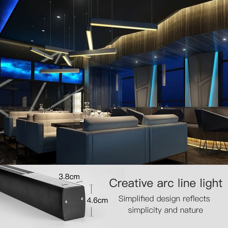  SCON 36W 120cm linear bar light creative led Rectangular line lamp office commercial lighting moder - 32908501499