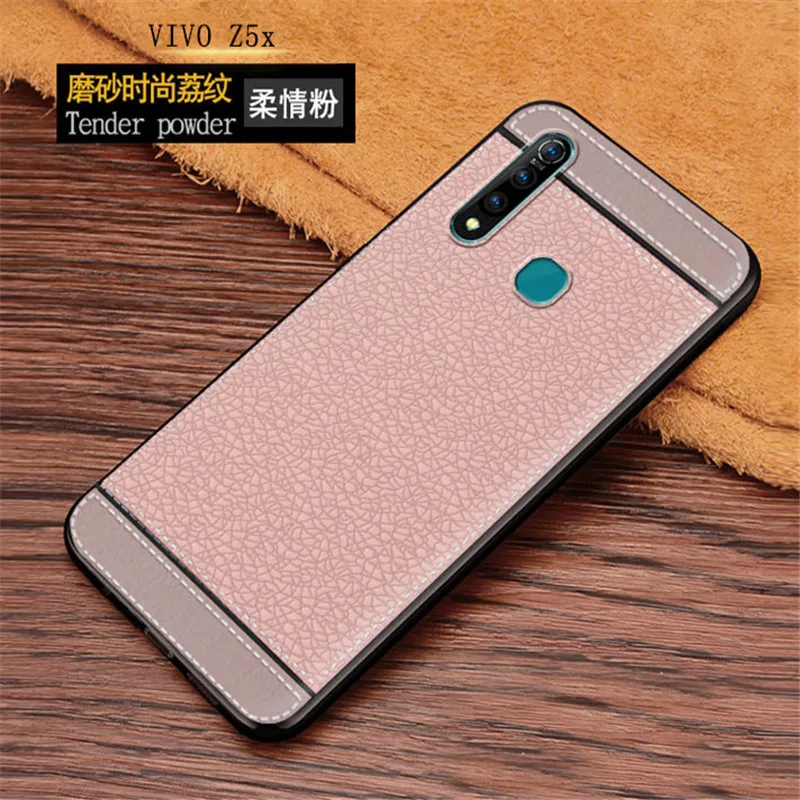 ДЛЯ vivo Z5x 6 53 чехол Z 5 x V1911A кожаный мягкий силиконовый для U1 U 1 2 телефона |