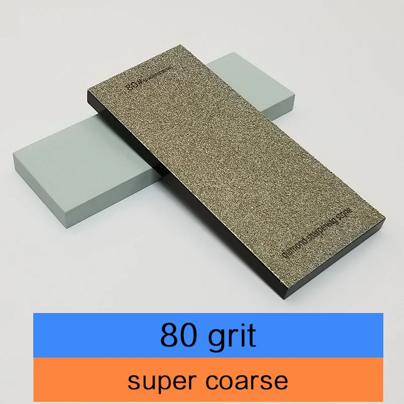 Новое поступление Алмазный 240 400 600 1000 точилка для ножей точильный камень система Алмазный точильный камень кухонные инструменты для ножей - Цвет: supercoarse 80 grit