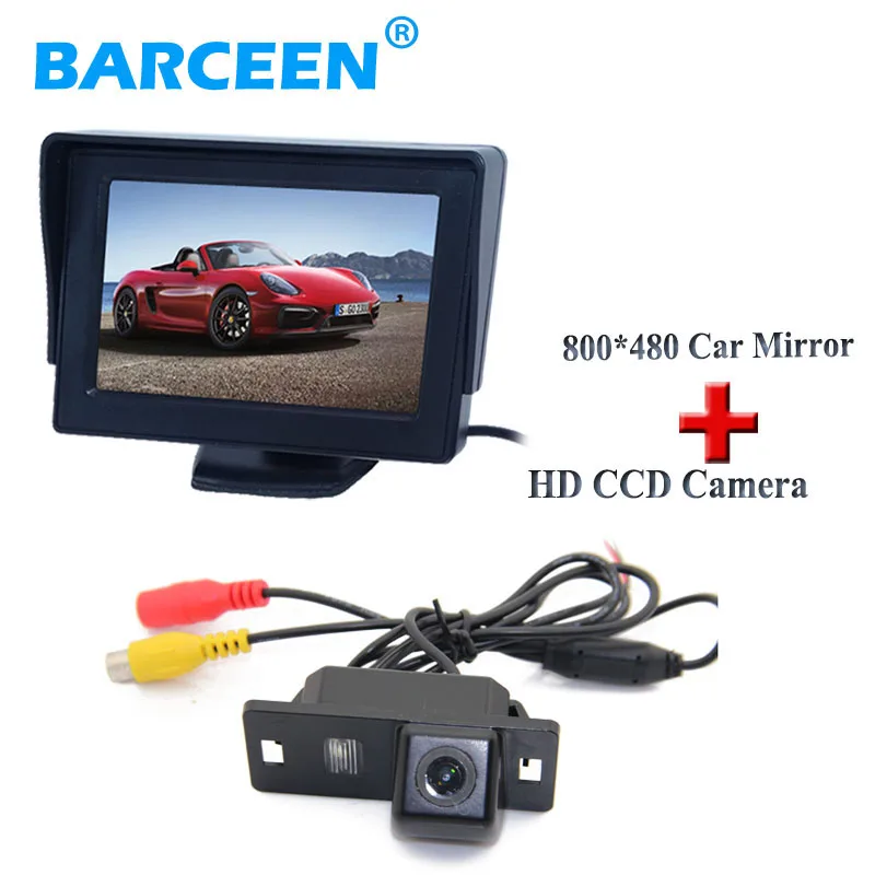 wire car parking 2 in 1 system include 4.3" monitor+car rear reversing camera Fit for Audi A4L 2013~2014 / TT/ A5/ A6/Q5 | Автомобили