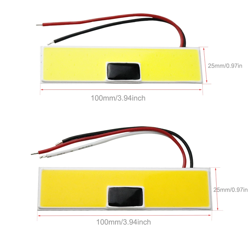 100*25 мм светодиодный светильник 24 В 5 Вт 12 Вт COB панельный светильник для внутреннего двора кемпинга уличный светильник, теплый белый, холодный белый, JQ
