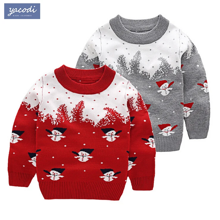 2016 Christmas animal pattern boys/girls sweater baby boy brand
