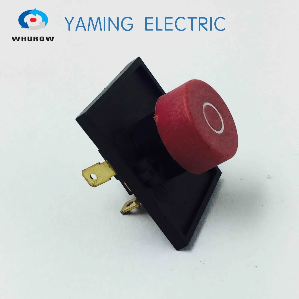 

Electromagnetic switch 4 Pin On Off Momentary red Push Button Integrated switch Ignition switch 10A 300V YC01