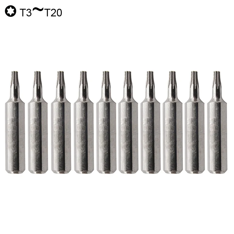 CR V Torx 28 мм длина мини прецизионные отвертки T3 T4 T5 T6 T7 8T T9 T10 T15 T20 Набор бит для