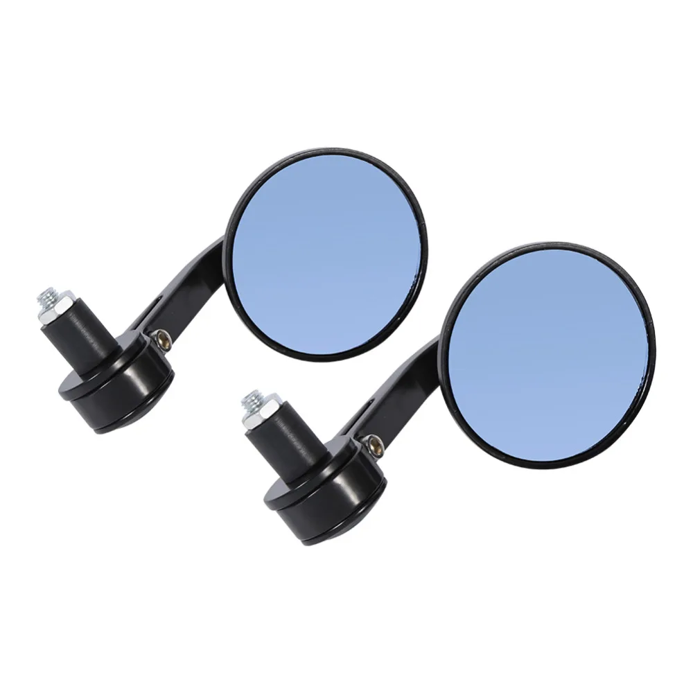 

2 x Motorcycle Rear View Mirrors waterproof rust resistant and the glass will not haze Swivel head design for easy adjustment