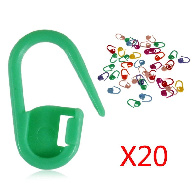 

20/50/100pcs Mini Knitting Crochet Locking Stitch Markers Holder Needle Clip Ranom Color