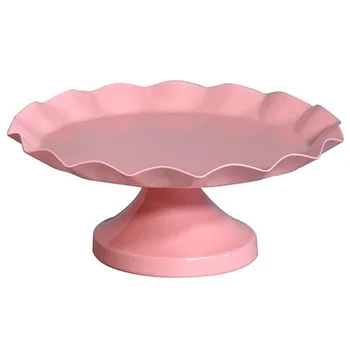

Hot Sale Sweetgo Pink Cake Stand Cupcake Tray Metal Iron Cake Tools Waterproof Dessert Plate Bake Tool Candy Decoration Party