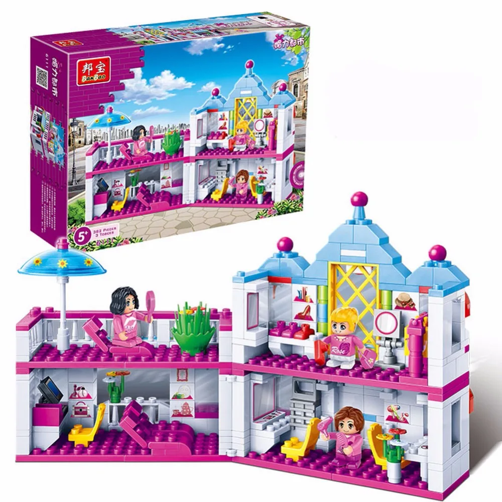 Banbao Building Block Charm City Salon De Coiffure Fille