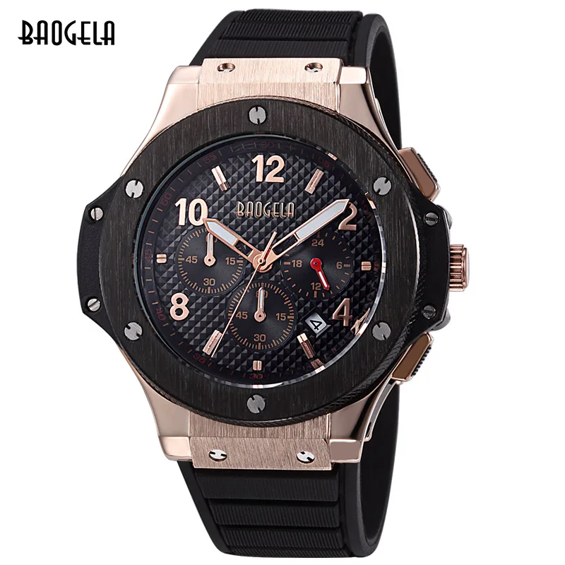 Sport Suit Men Watches Men Waterproof Silicone Band Quartz Wrist