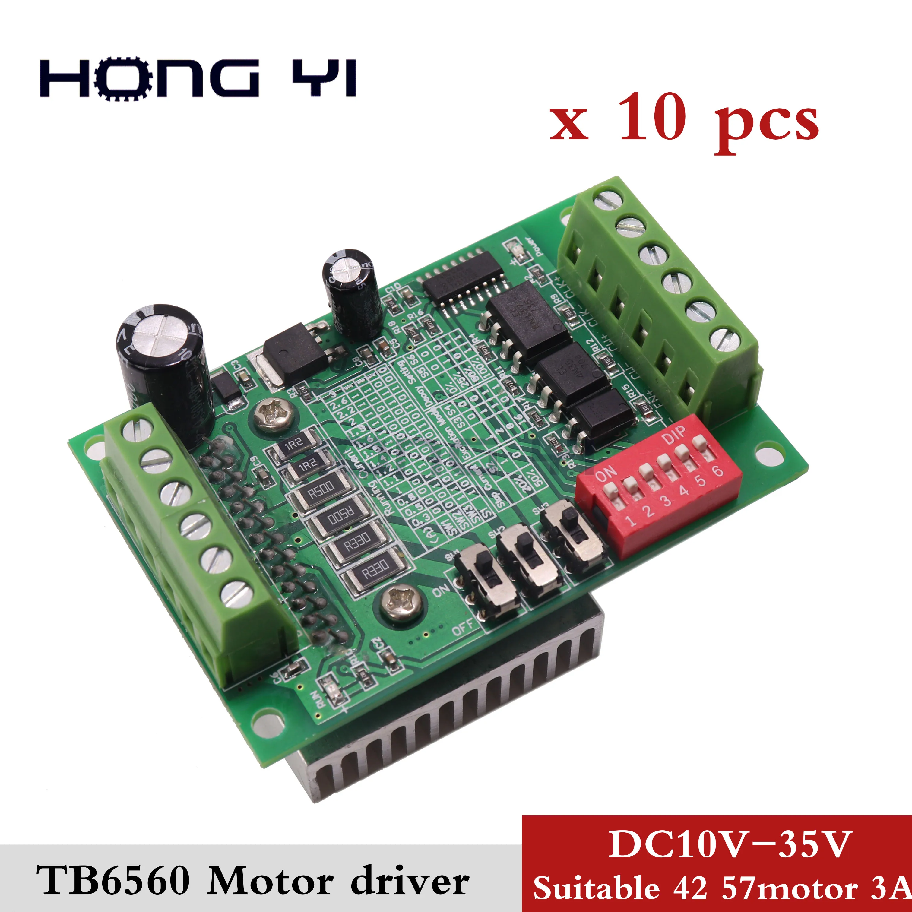 10 шт./лот TB6560 3A Драйвер шагового двигателя плата ЧПУ одноосный модуль контроллера 10 файлов приводов двигателя
