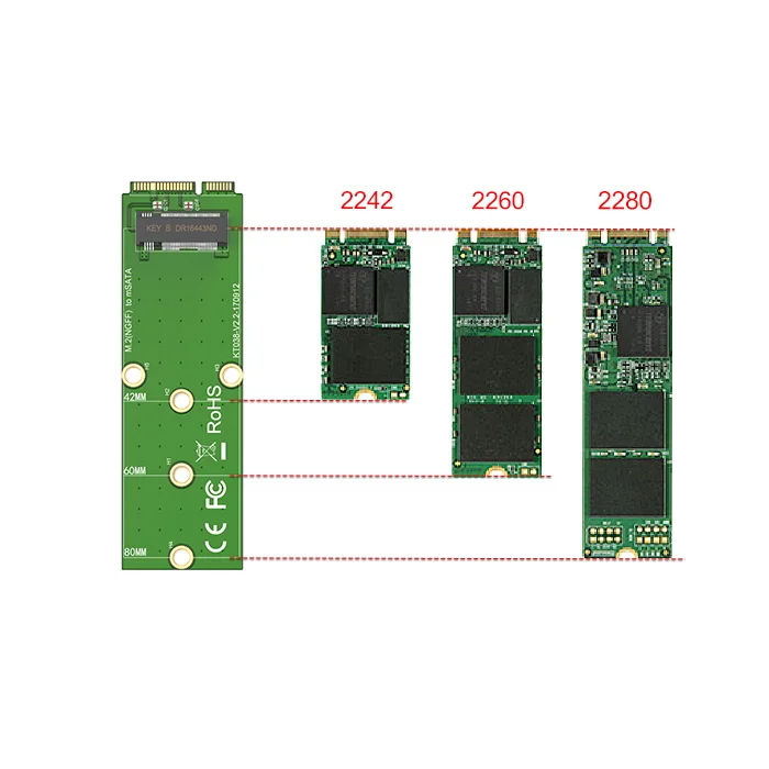 M.2 MSATA Интерфейс адаптер для жесткого диска карты Жесткий диск SSD адаптер карты считыватель магнитных карт для ОС windows