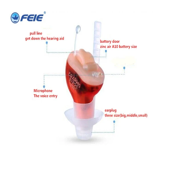 

Factory Medical Customized Digital Hi Tech Hearing Aid FEIE CIC 2 Channel Cheap Amplifier Ajustable Volume Free Ship S-10B