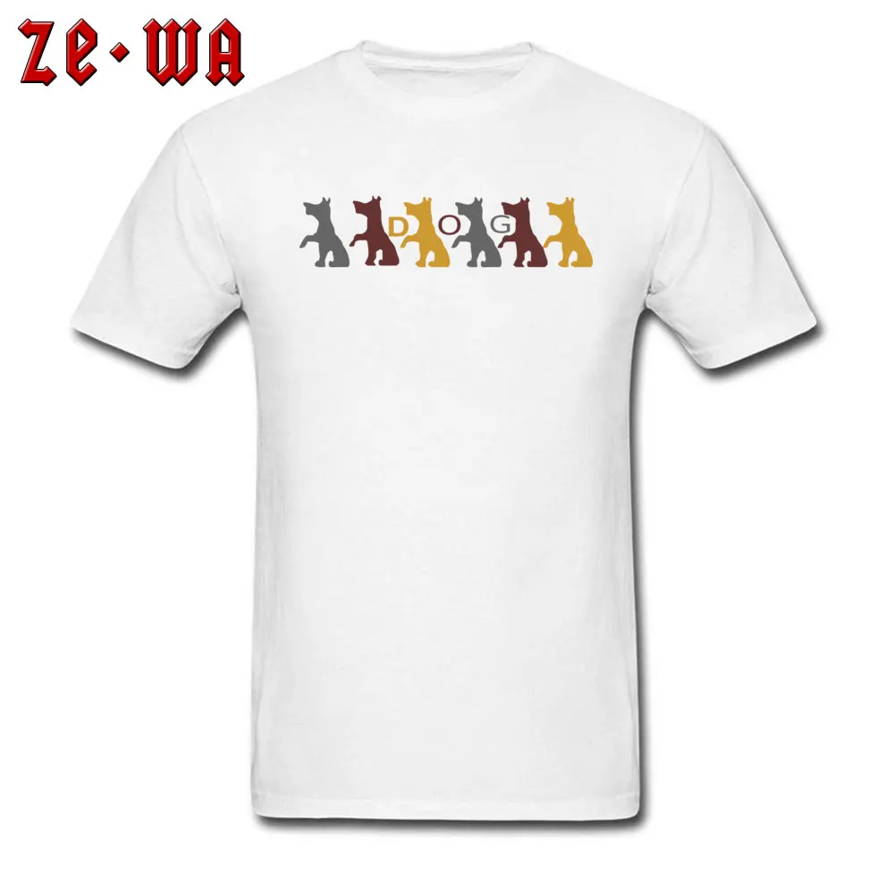 dogs 306499 T-Shirt Design Short Sleeve New Arrival O-Neck Pure Cotton Tops T Shirt comfortable Sweatshirts for Men Summer dogs 306499 white