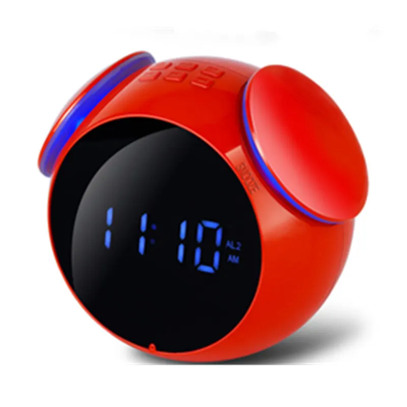 

LED bluetooth Clock Speaker Digital Alarm Mini Screen Mirror bluetooth 4.2 FM Radio Waterproof Noise Cancelling Wireless Speaker