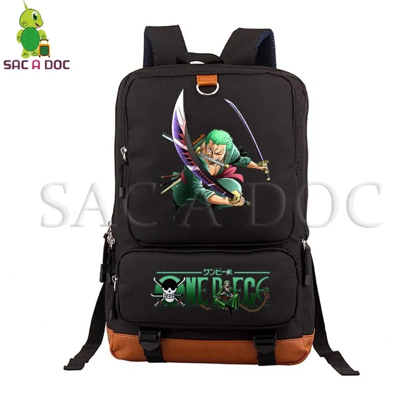 

Anime One Piece Zoro/luffy Laptop Backpack Women Men Large Capacity Travel Bag School Bag for Teenage Boys Girls Casual Rucksack