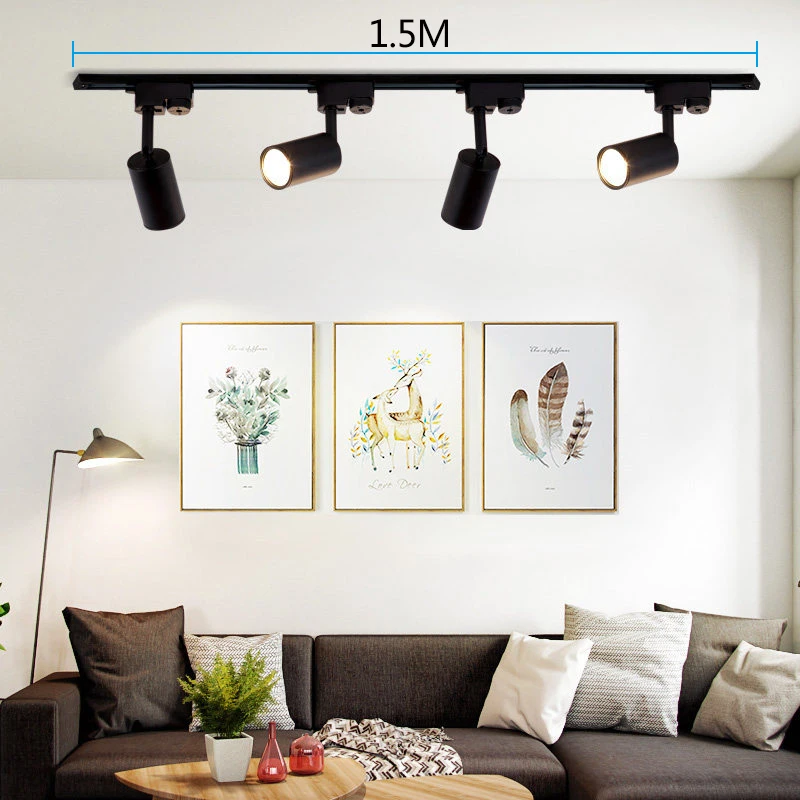 

Dimmable LED Track Light lamp COB Rail Light 10W 20W 30W Spotlight 220V Spot Led Bulbs Lighting for Clothes store Shop Kitchen