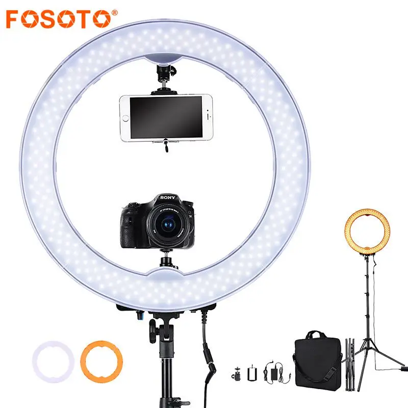 fosoto Camera Photo Studio Phone Video 18" 55W 5500K 240