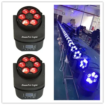 

4pcs Mini Bee eye moving head 6x15w rgbw moving head stage lyre beam b-eyes led