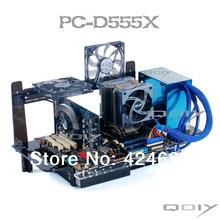 QDIY PC-D555X PC ATX Personalized Acrylic Computer Tower Transparent Computer Case