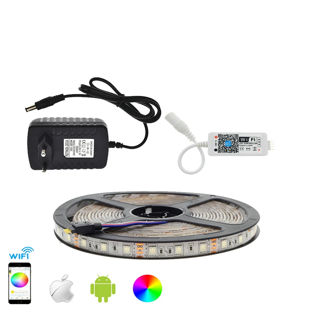 Набор светодиодных лент IP65 водонепроницаемая гибкая лента 5050 RGB 5 м/300 светодиодов