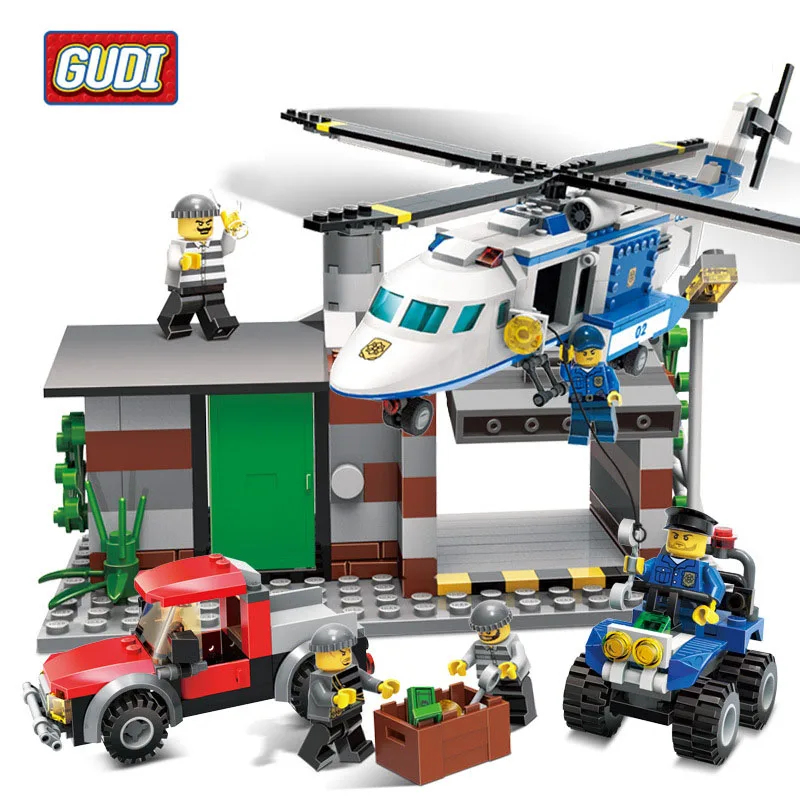 GUDI Models Building toy Compatible with Lego G9319 628PCS SWAT Blocks Toys Hobbies For Boys Girls Model Building Kits GUDI Models Building toy Compatible with Lego G9319 628PCS SWAT Blocks Toys Hobbies For Boys Girls Model Building Kits