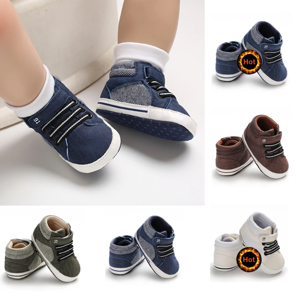 Белые кроссовки для новорожденных мальчиков и девочек, туфли для младенцев, «ползунок», 0-18