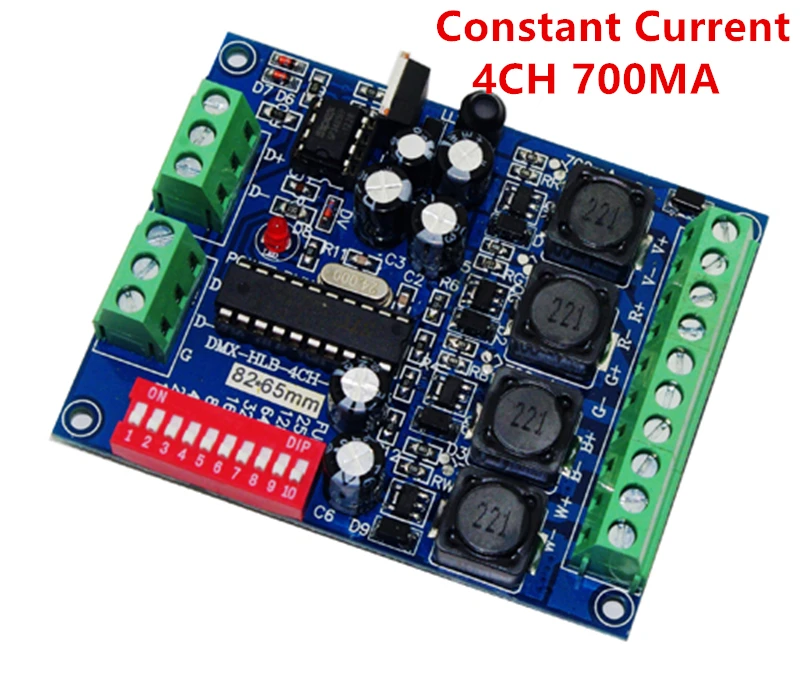 1 шт. DC5-36V постоянный ток DMX-HLB-4CH-700MA 4CH RGBW DMX контроллер DMX512 декодер для Светодиодная лента Светодиодная лампа модули