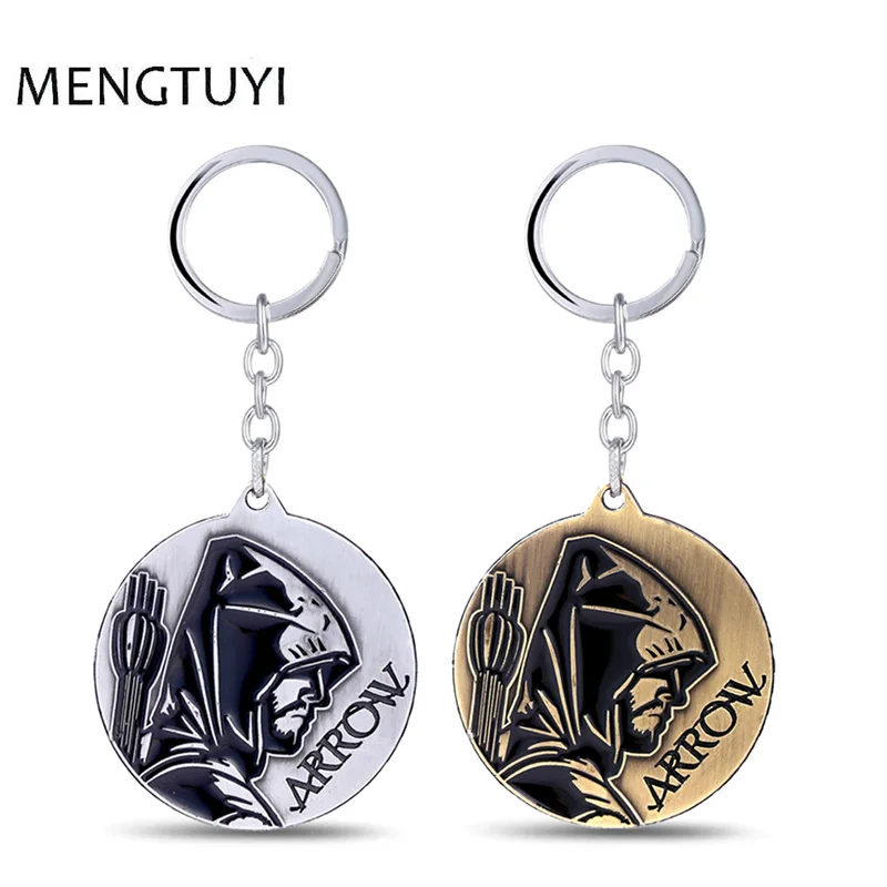 J Store брелок для ключей с логотипом супергероя из серии Зеленая Стрела