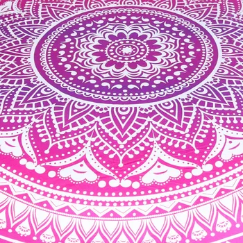 BeddingOutlet Pink Mandala Flower Tapestry Bohemia Girls Wall Hanging Lotus Printed Wall Carpet Decorative Tapestry for Home 4