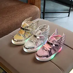 2017 Европейская мода со светодиодной подсветкой детские ботинки классные повседневные милые детские светящиеся кроссовки для мальчиков