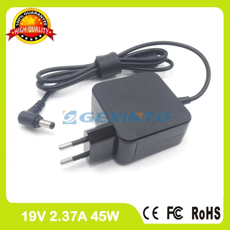 

19V 2.37A 45W laptop ac adapter charger for Asus N541LA P450EA P450L P450LA P450LAV P451CA P551CA P750LP P756UA R409EA EU Plug