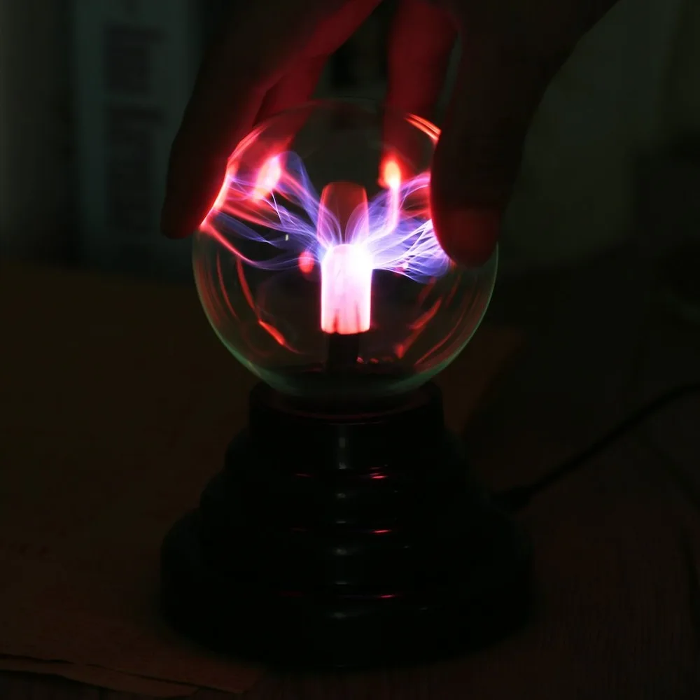 3 дюйма Магия USB Plasma Ball Сфера свет магия плазменный шар кристалл прозрачный свет лампы украшения дома Одежда высшего качества