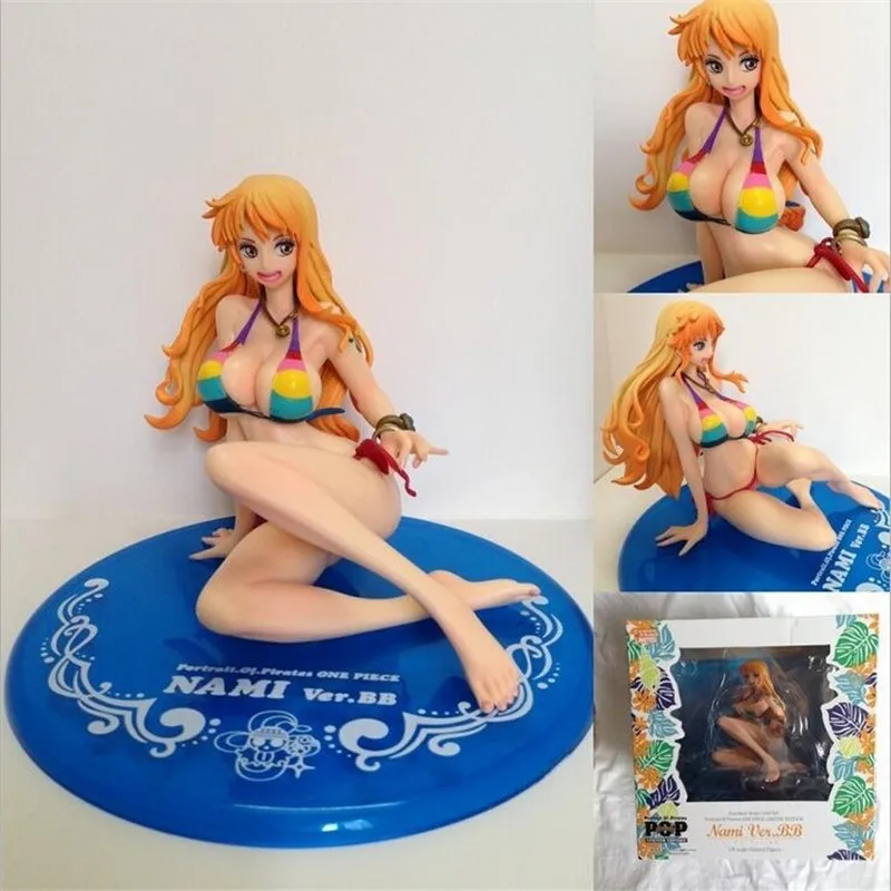 

18cm Japanese Anime Cartoon Two Years Later One Piece Nami Action Figures PVC Tos Doll Model Collection sexy girl figure